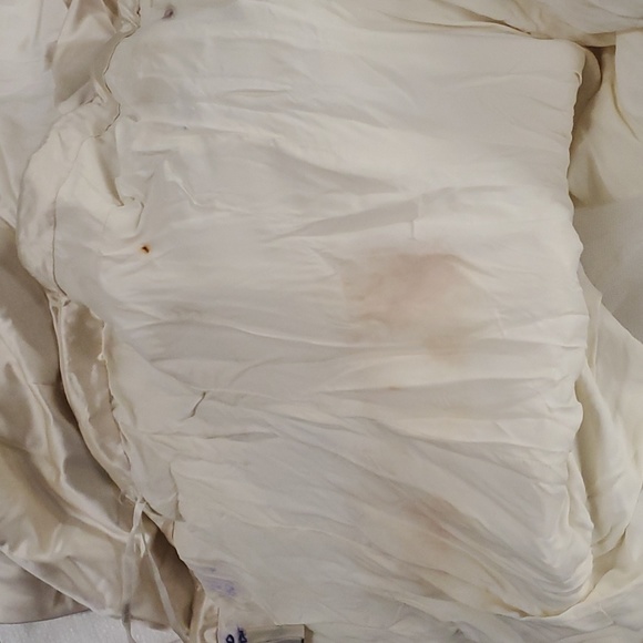 Vera Wang Dutchesse Wedding Wrap Dress SZ 8 Ivory Silk strapless Ball gown Sash - Picture 12 of 16